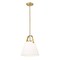 Z-Lite Z-Studio Pendant, 1-Light, 12.5 In.W x 14 In.H, Heritage Brass/Ivory 743P12-HBR - alternate 5
